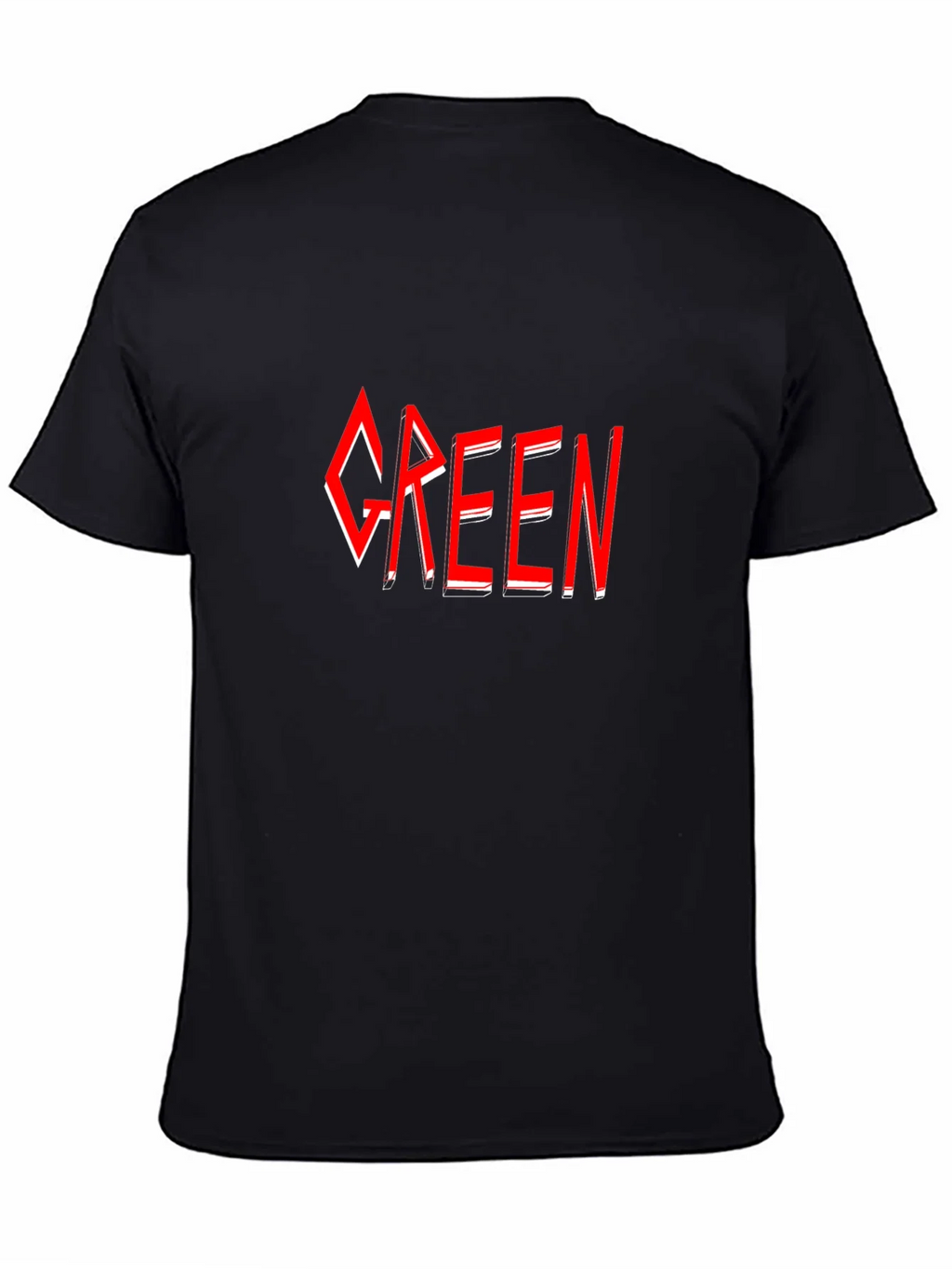 Green T-Shirt - Red Graphic Design product image 7