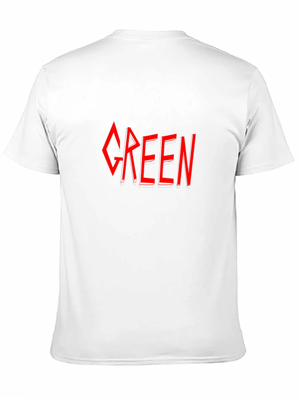 Green T-Shirt - Red Graphic Design product image 2