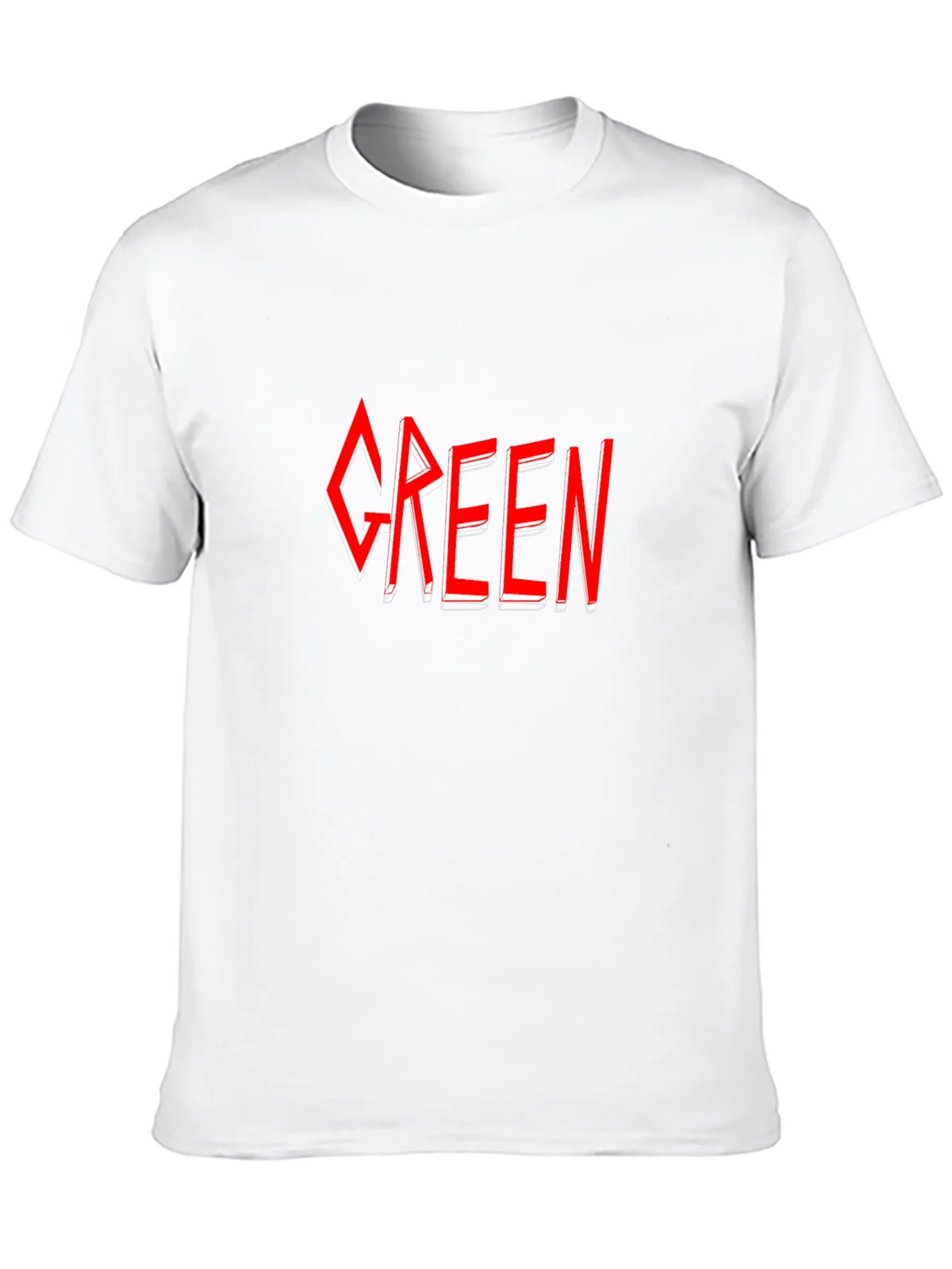 Green T-Shirt - Red Graphic Design product image 12