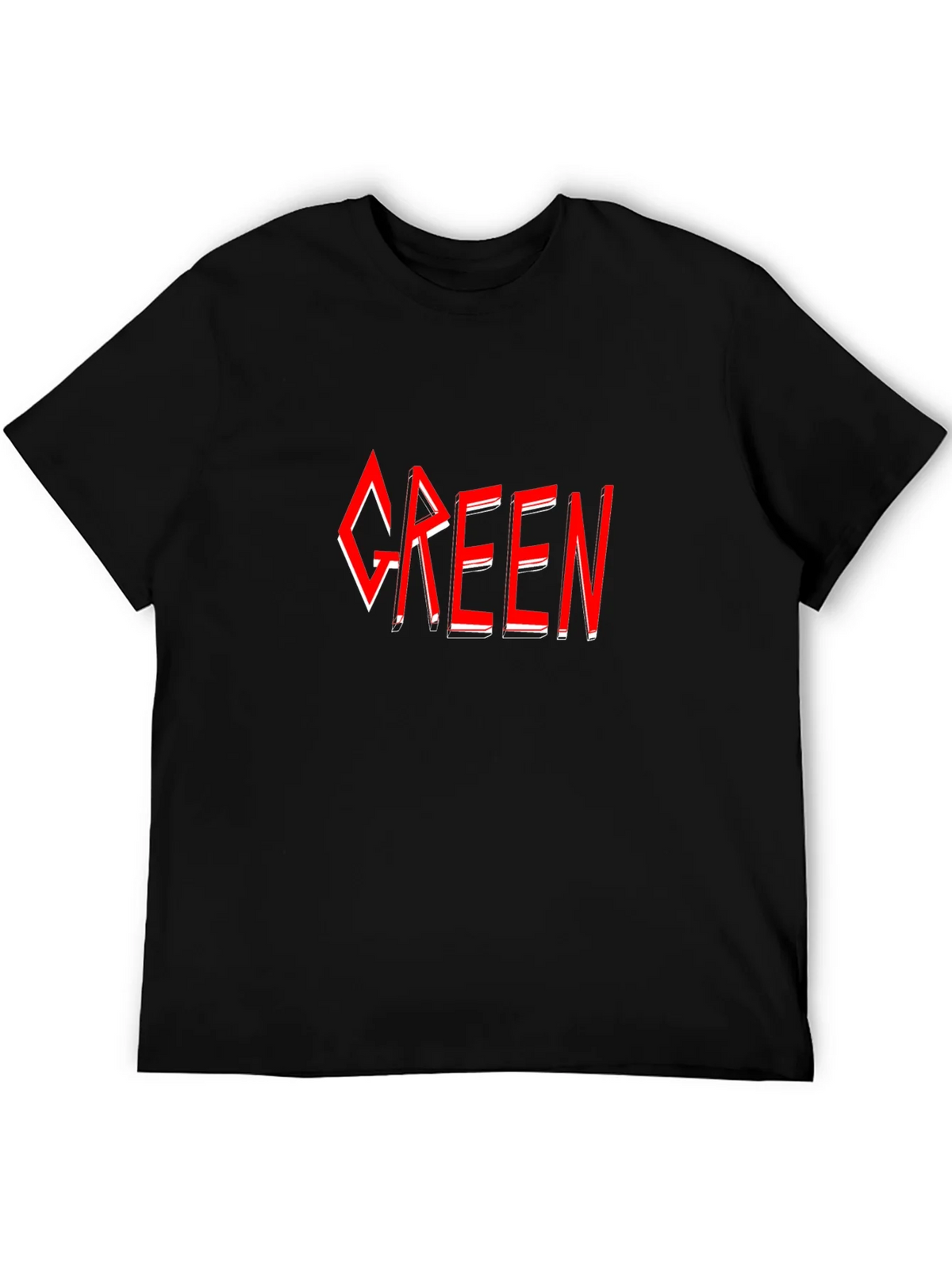 Green T-Shirt - Red Graphic Design product image 8