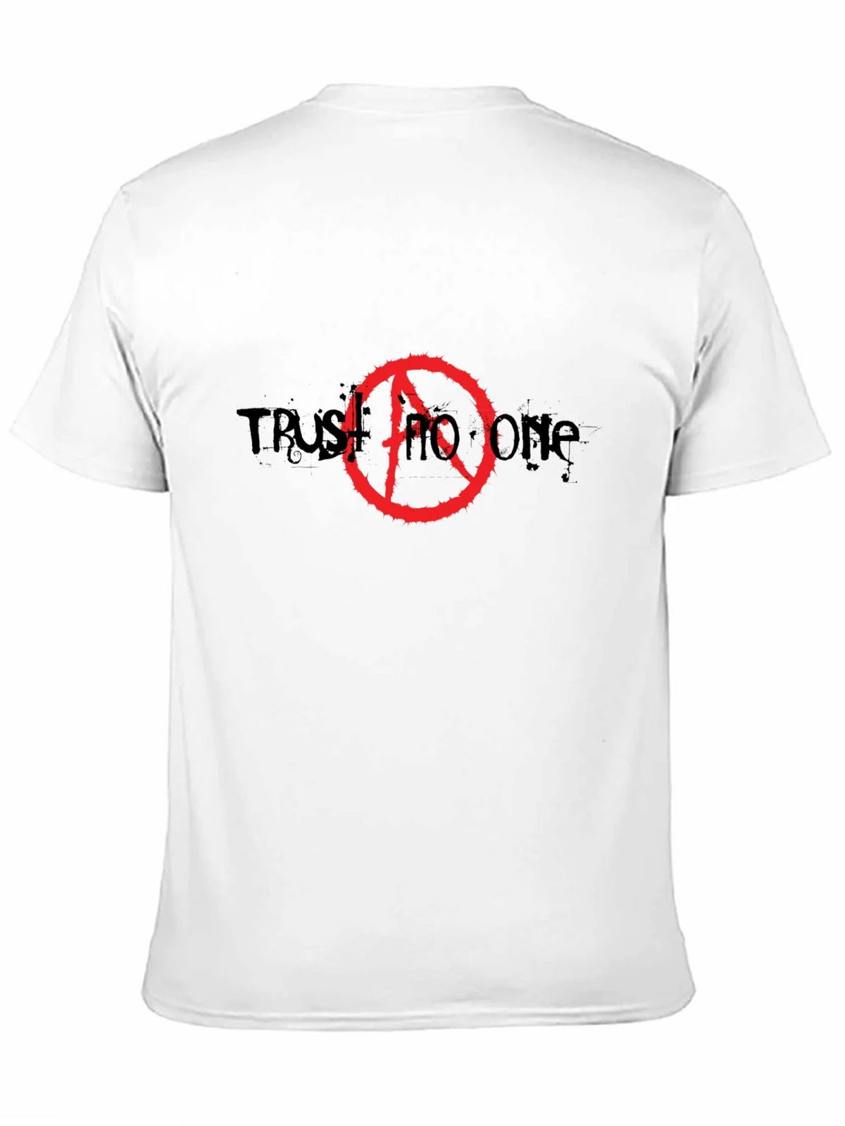 Trust No One Anarchy Symbol Black T-Shirt product image 2