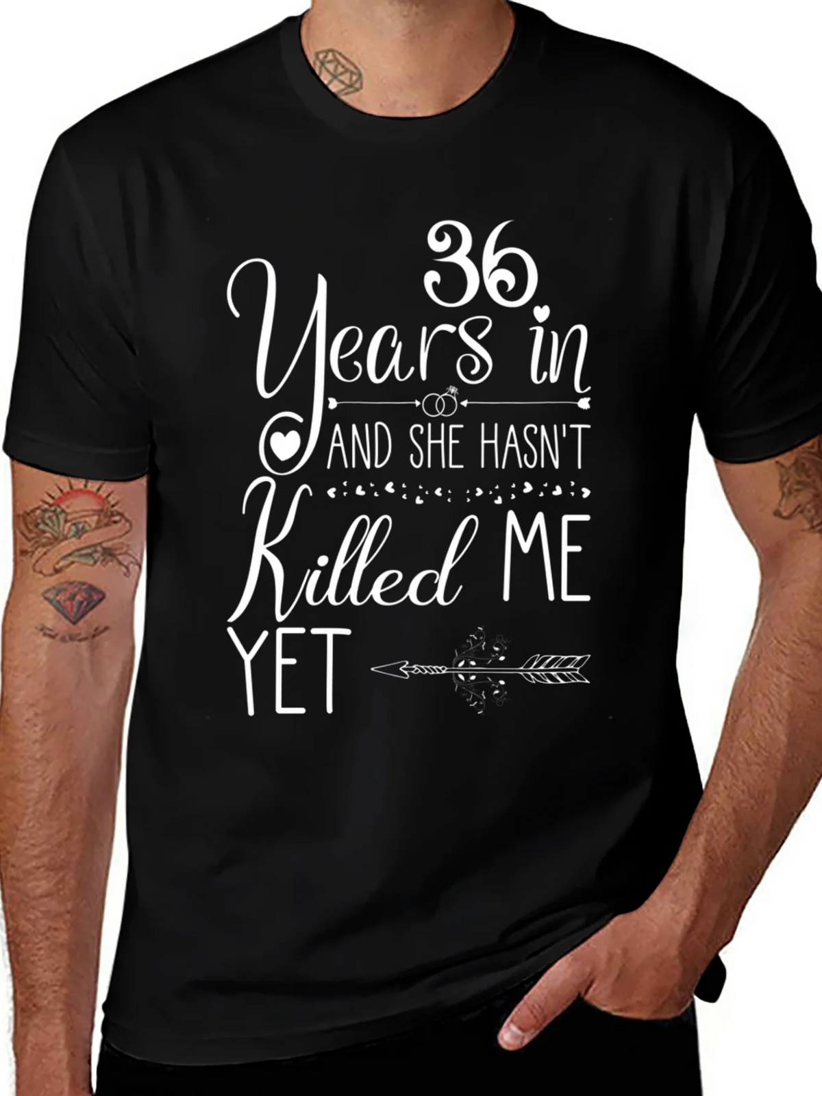 36 Years And She Hasnt Killed Me Yet T-Shirt product image 1