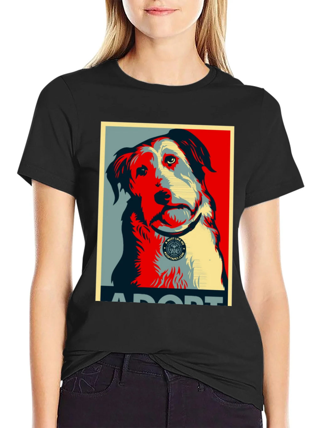 Adopt a Mutt Dog Graphic T-Shirt product image 5