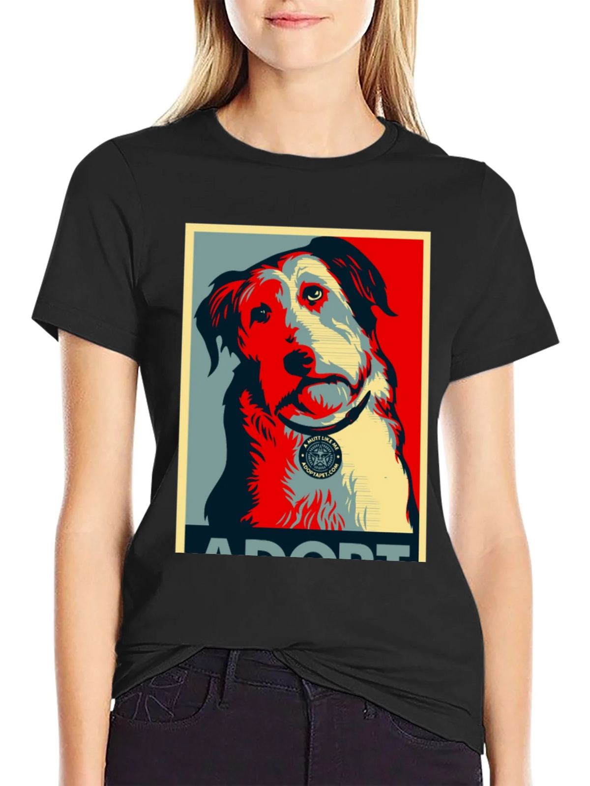 Adopt a Mutt Dog Graphic T-Shirt product image 5