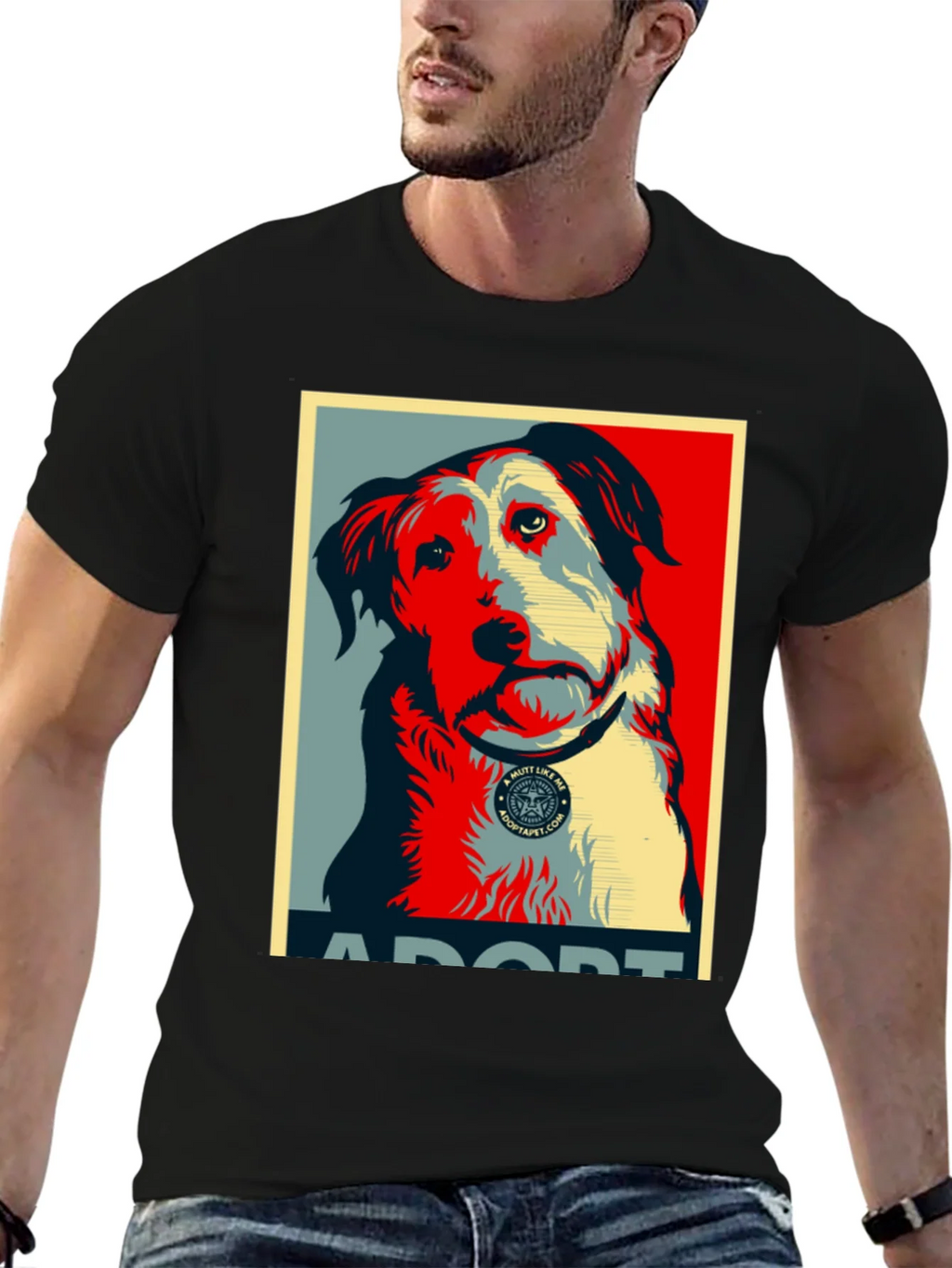 Adopt a Mutt Dog Graphic T-Shirt product image 9