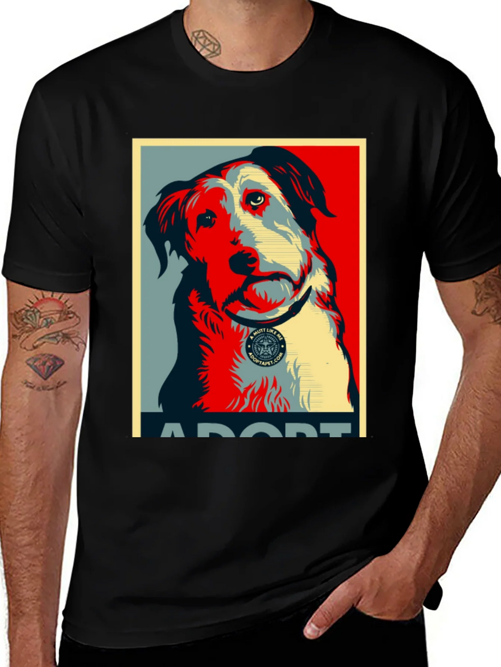 Adopt a Mutt Dog Graphic T-Shirt product image 1