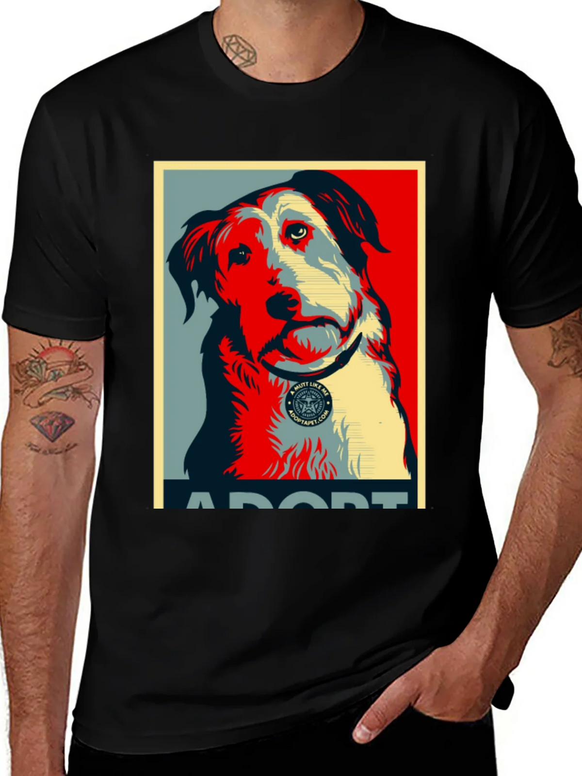 Adopt a Mutt Dog Graphic T-Shirt product image 1