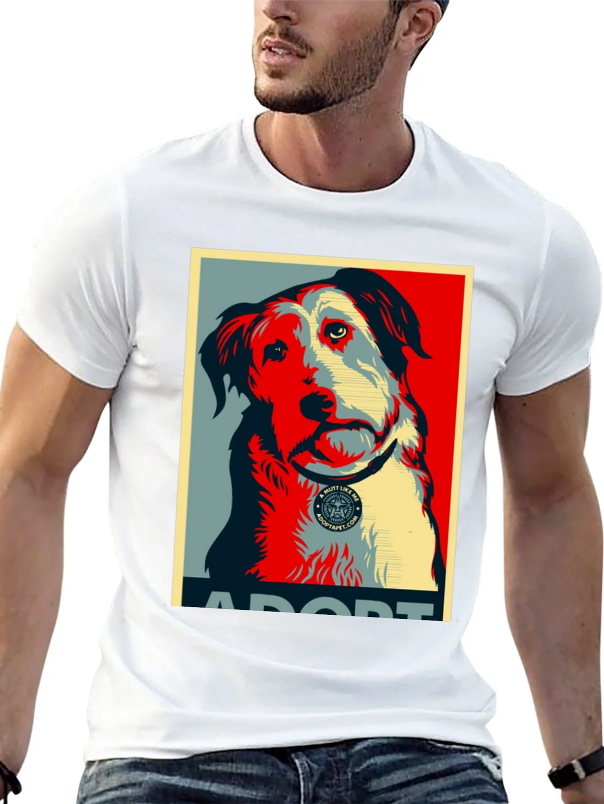 Adopt a Mutt Dog Graphic T-Shirt product image 4