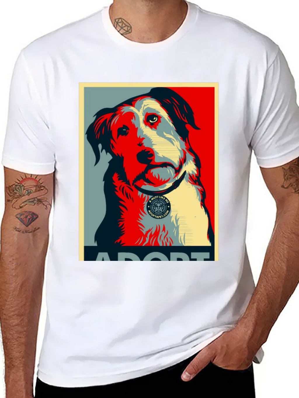 Adopt a Mutt Dog Graphic T-Shirt product image 10