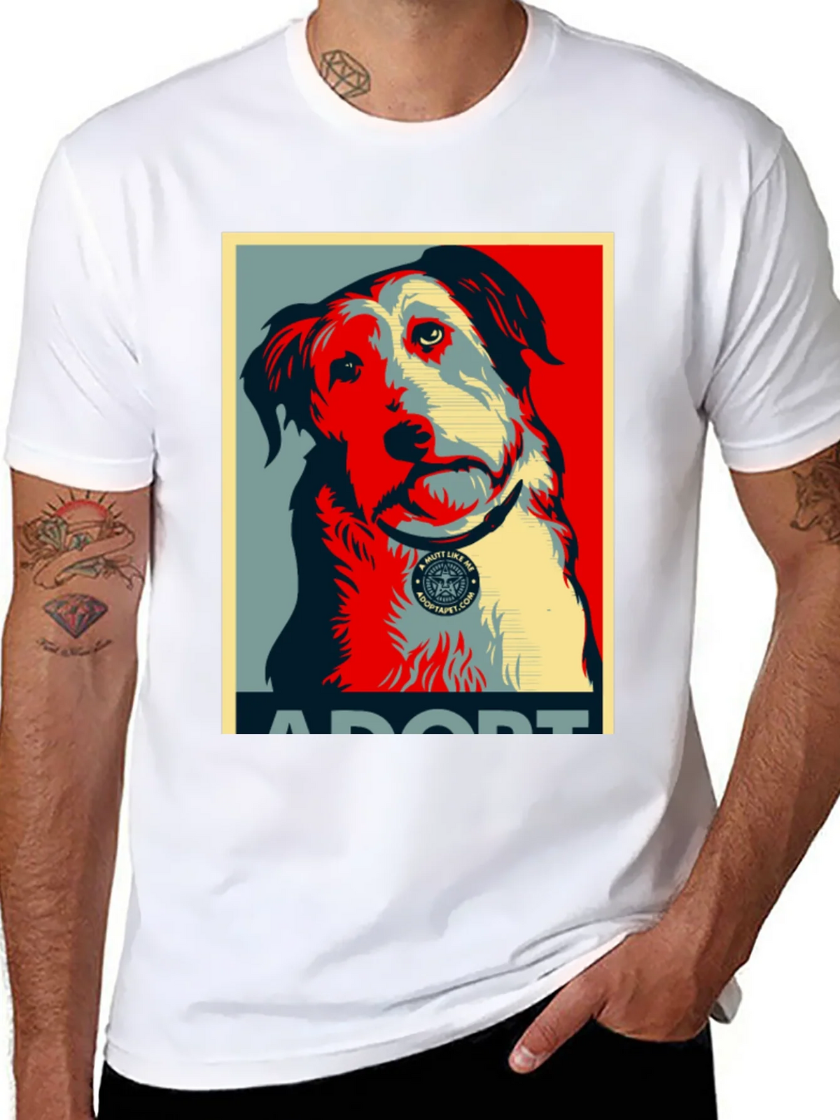 Adopt a Mutt Dog Graphic T-Shirt product image 10