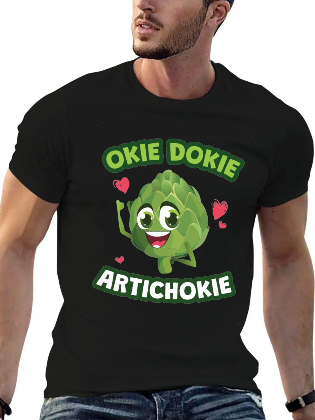 Okie Dokie Artichokie Black Graphic T-Shirt product image 9