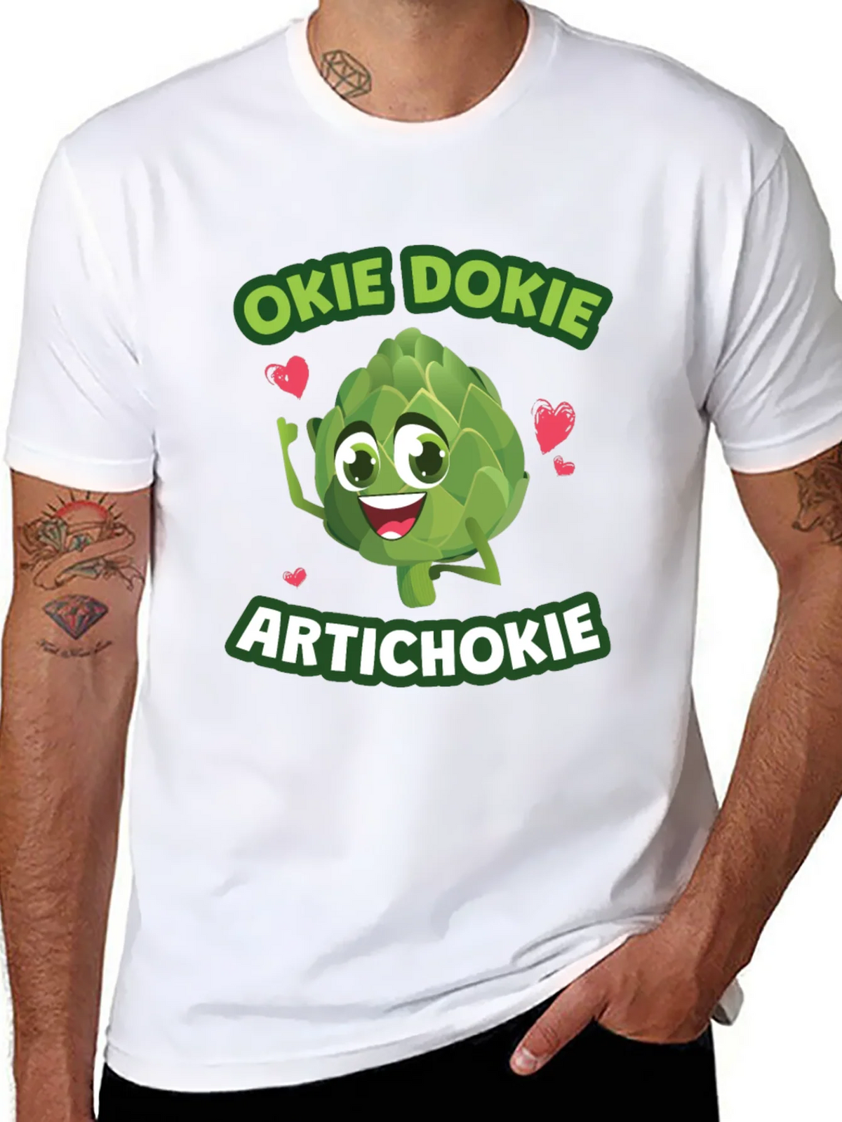 Okie Dokie Artichokie Black Graphic T-Shirt product image 10