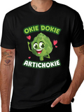 Okie Dokie Artichokie Black Graphic T-Shirt product image 1