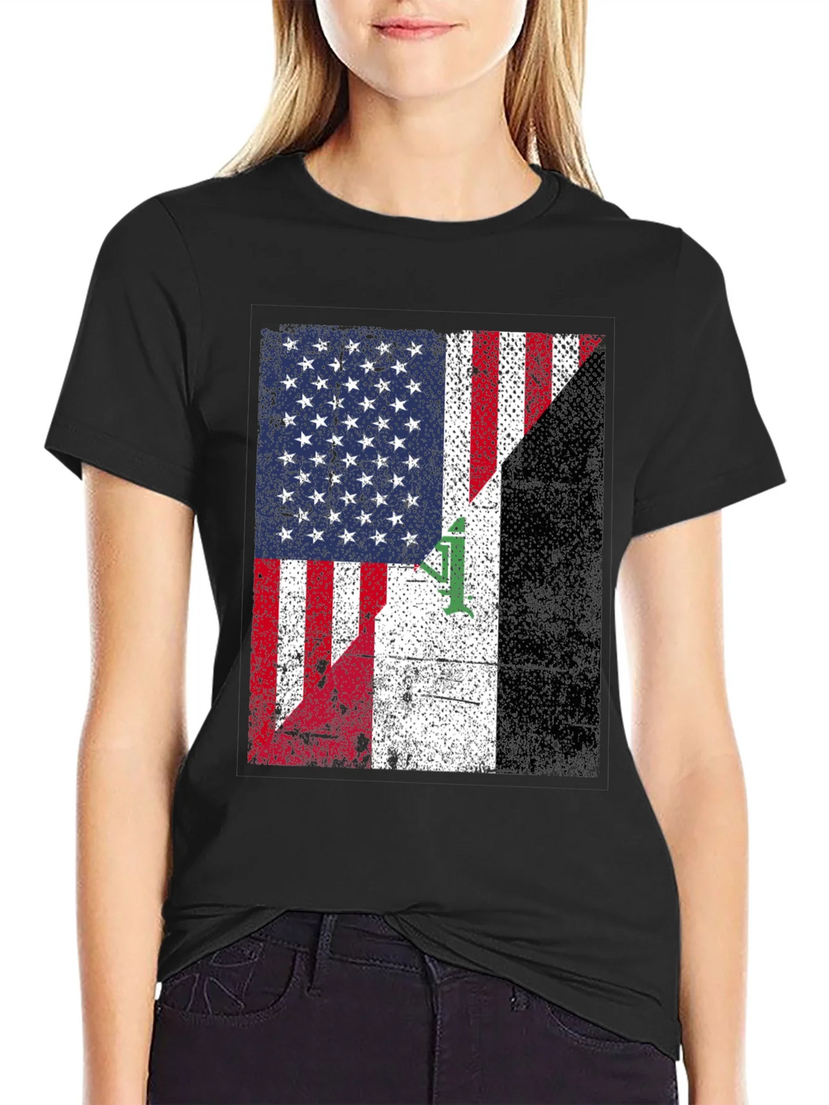 USA Iraq Flag Graphic T-Shirt product image 5