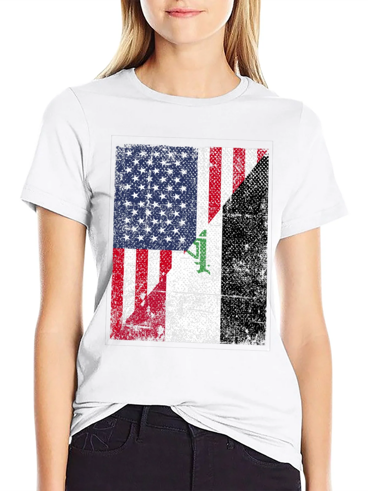 USA Iraq Flag Graphic T-Shirt product image 11