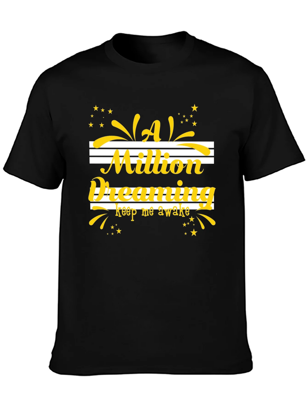 Dreaming Graphic Tee - Black Cotton T-Shirt product image 6