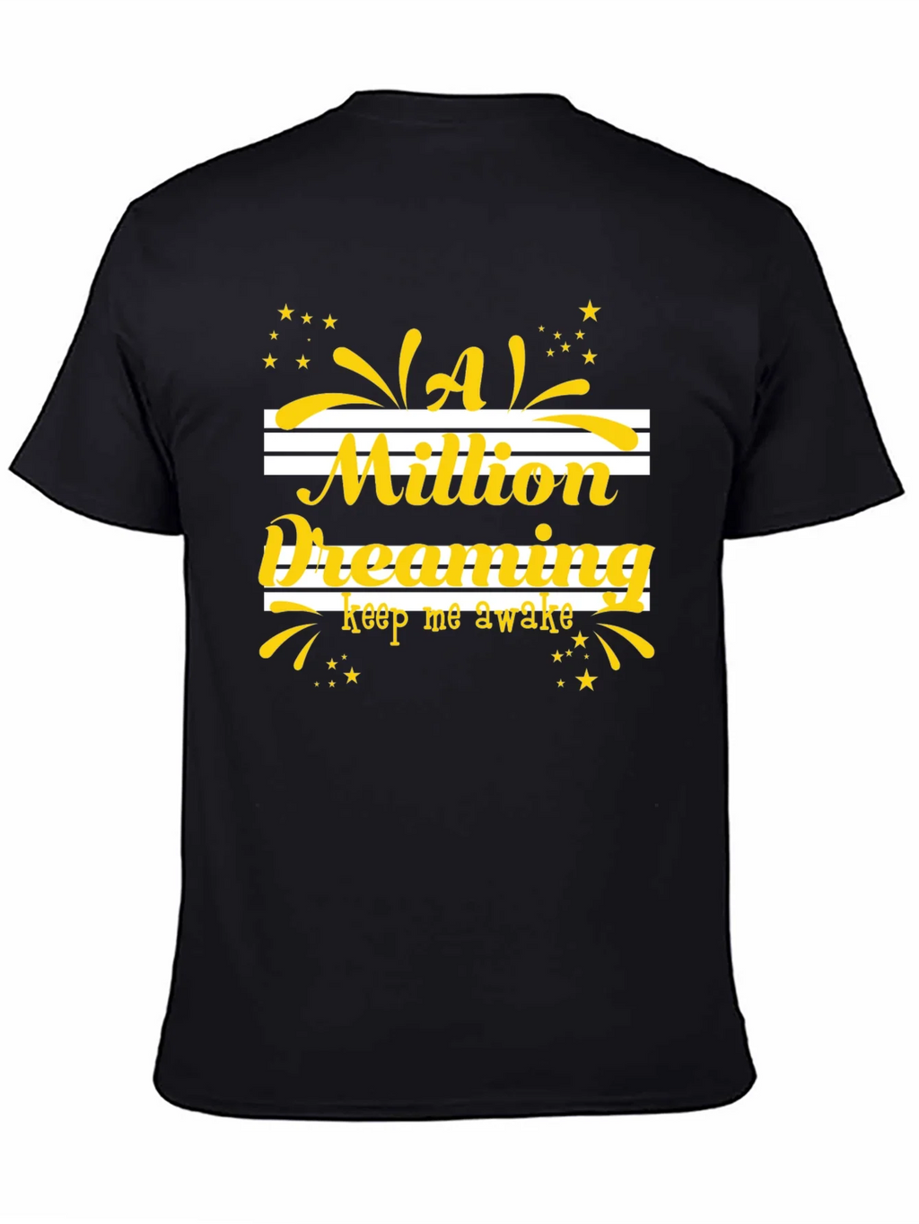 Dreaming Graphic Tee - Black Cotton T-Shirt product image 7