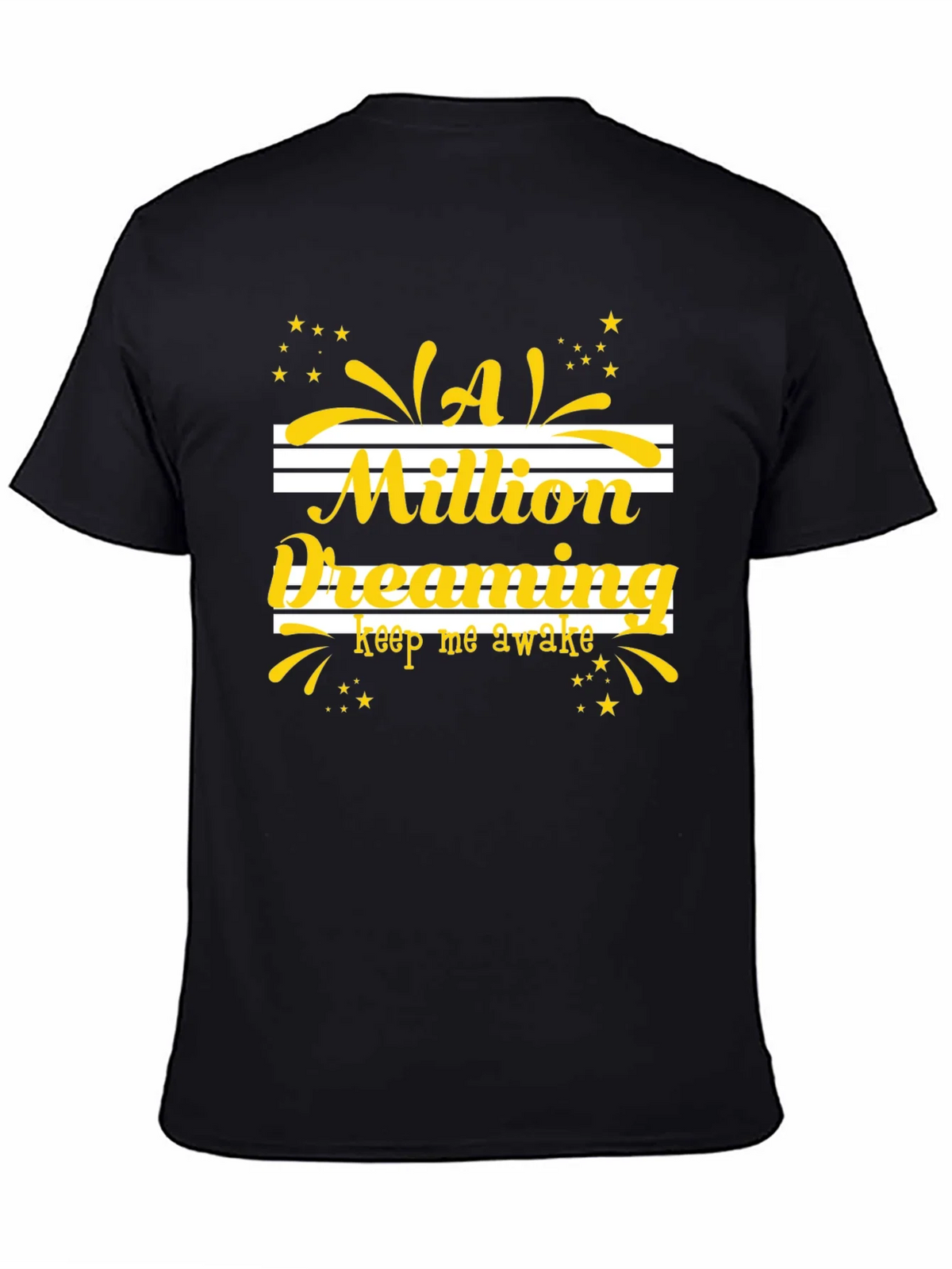 Dreaming Graphic Tee - Black Cotton T-Shirt product image 7
