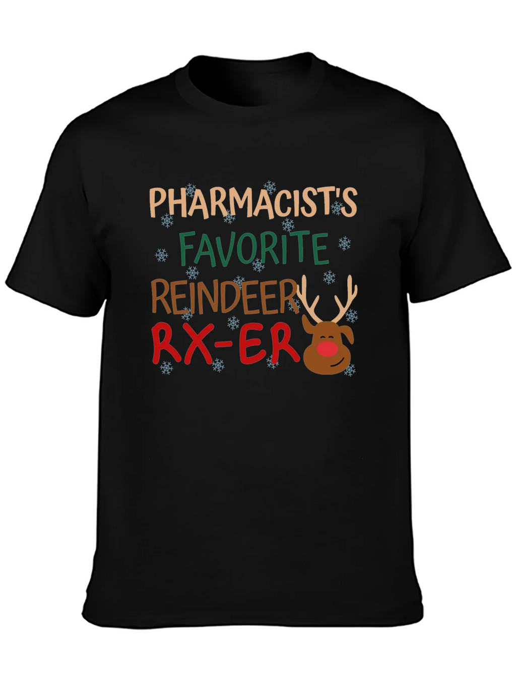 Pharmacists Favorite Reindeer Christmas T-Shirt product image 6