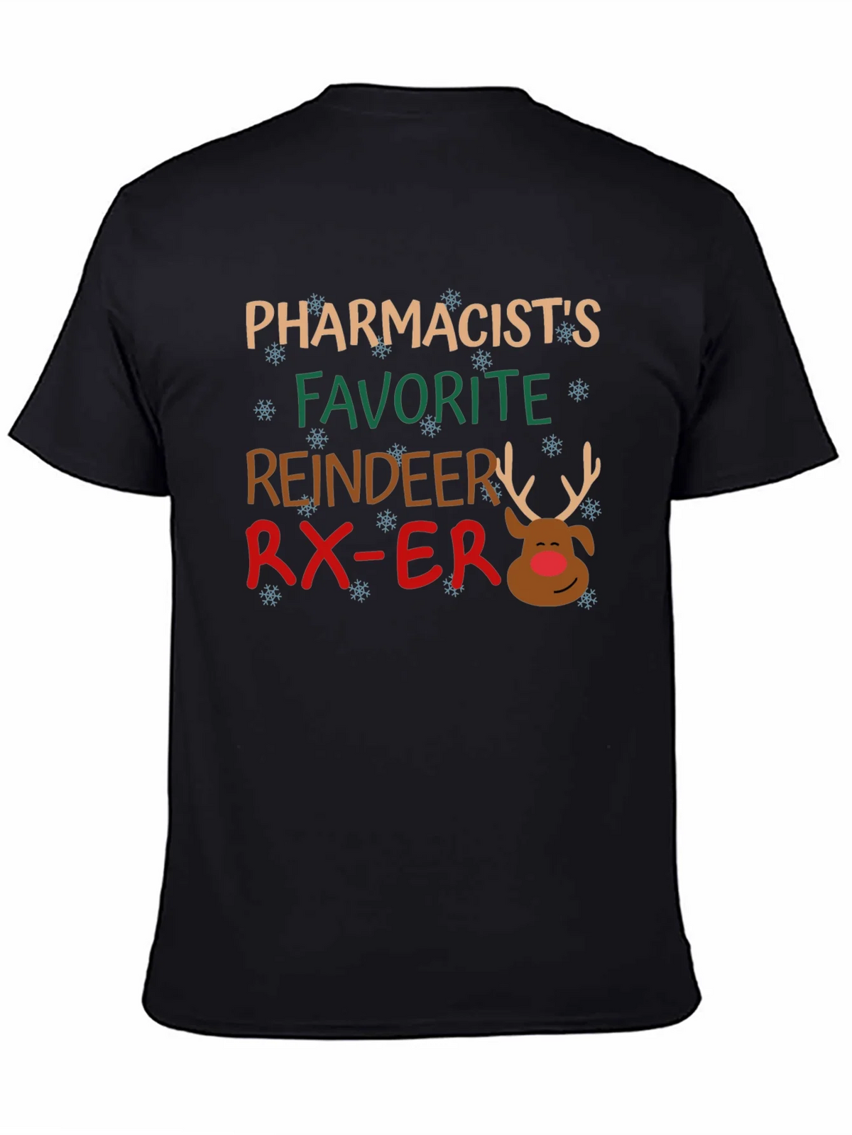 Pharmacists Favorite Reindeer Christmas T-Shirt product image 7