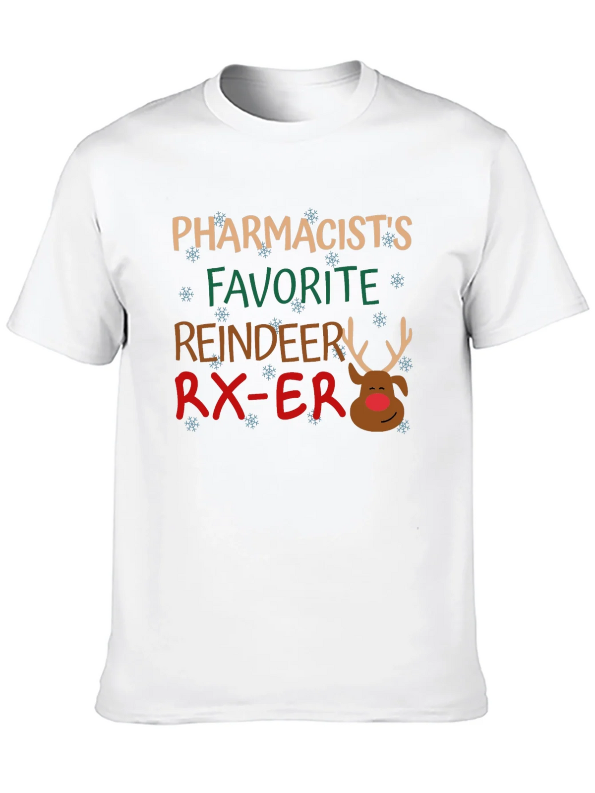 Pharmacists Favorite Reindeer Christmas T-Shirt product image 12