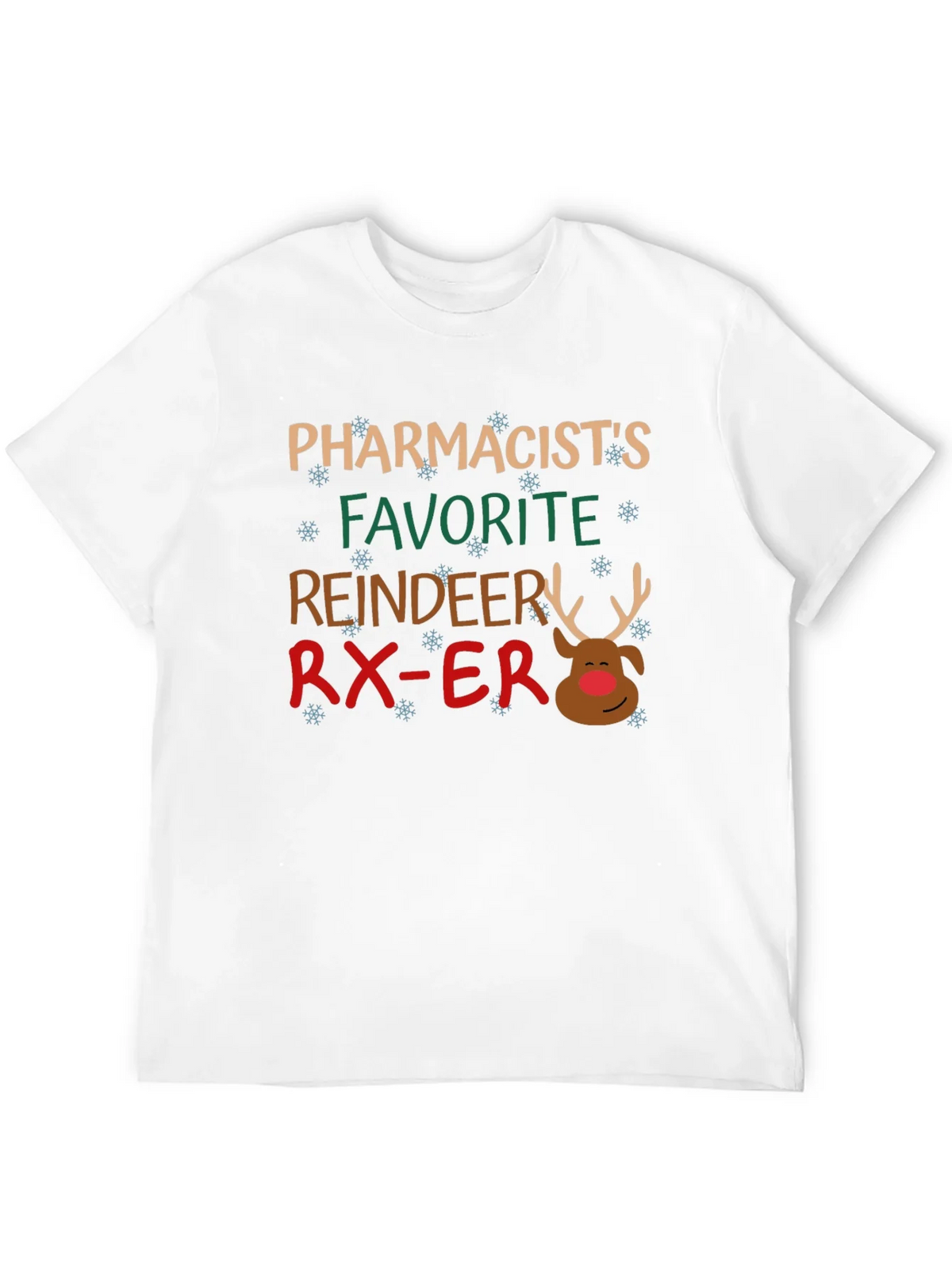Pharmacists Favorite Reindeer Christmas T-Shirt product image 3