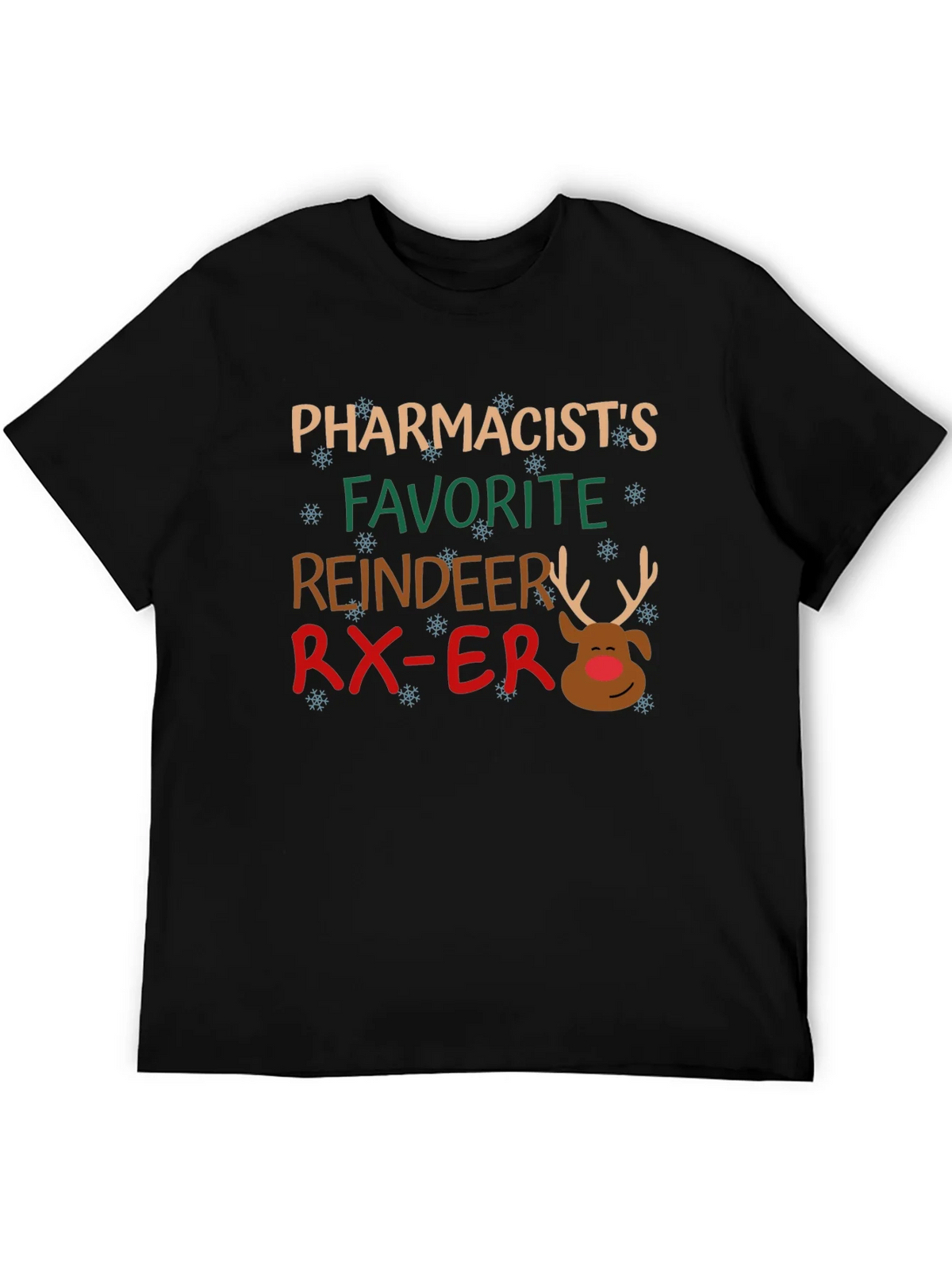 Pharmacists Favorite Reindeer Christmas T-Shirt product image 8