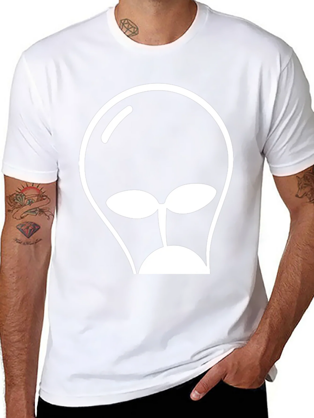 Alien Head Graphic Tee - Black T-Shirt product image 10