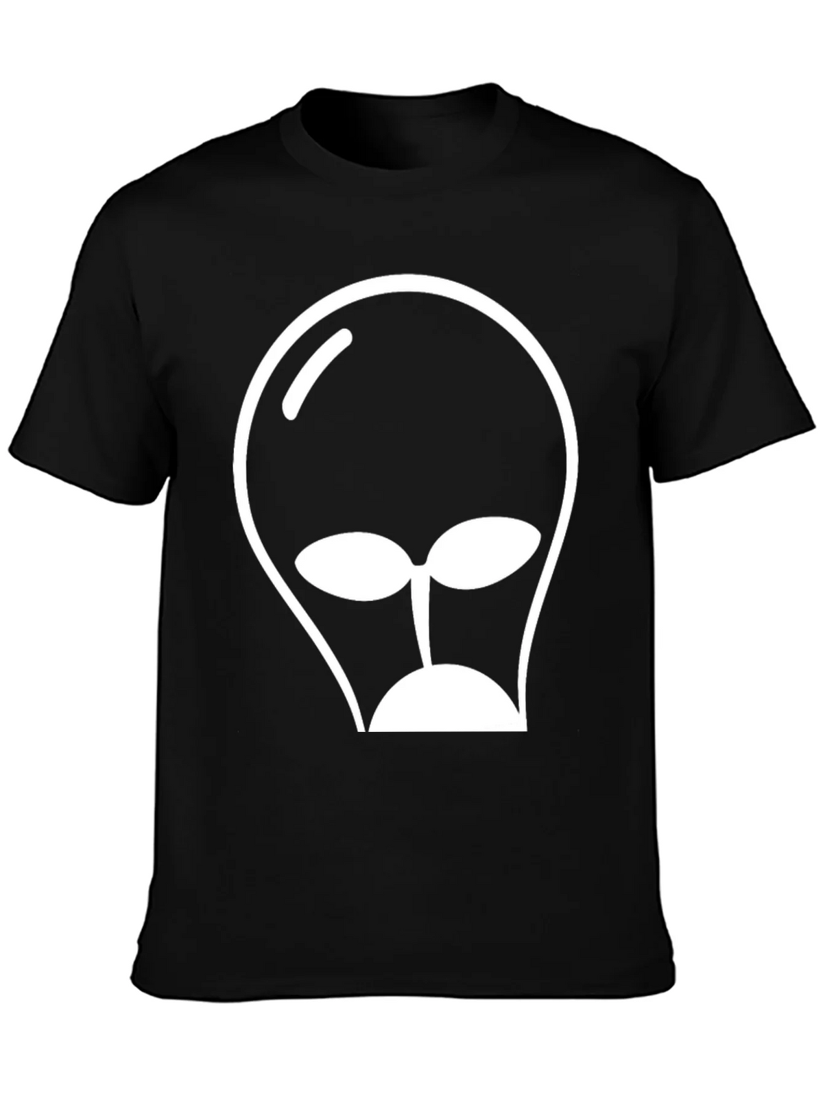 Alien Head Graphic Tee - Black T-Shirt product image 6