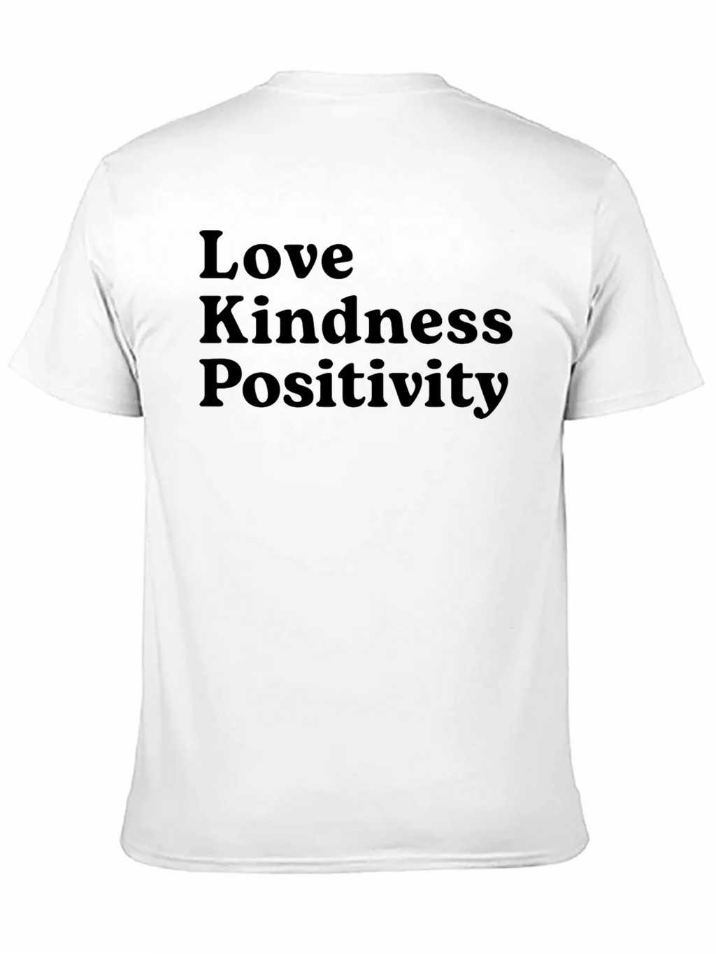 Love Kindness Positivity Black T-Shirt product image 2
