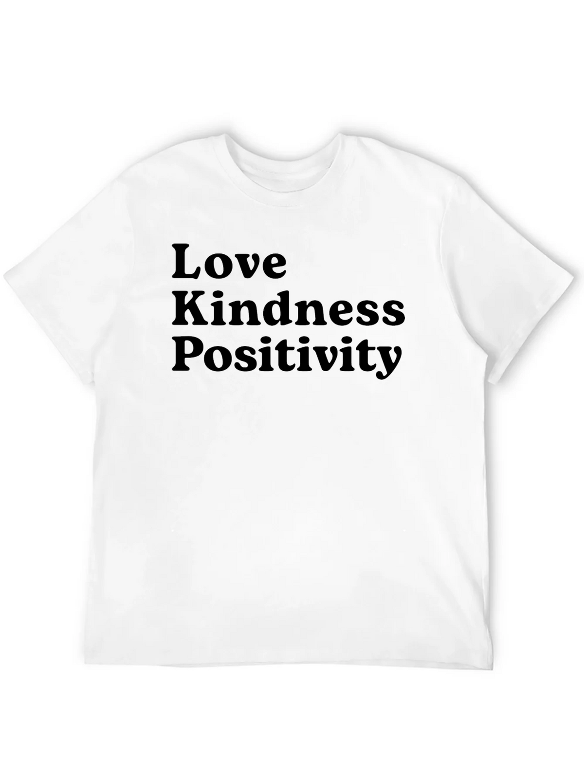 Love Kindness Positivity Black T-Shirt product image 3