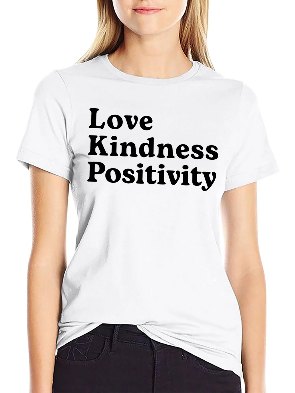 Love Kindness Positivity Black T-Shirt product image 11