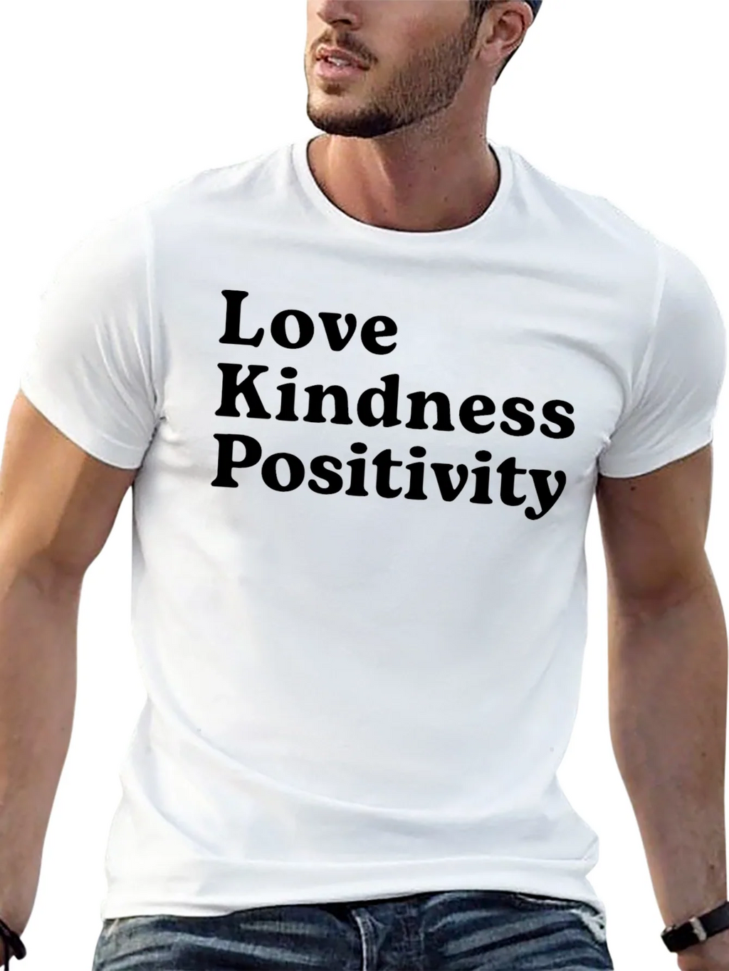 Love Kindness Positivity Black T-Shirt product image 4