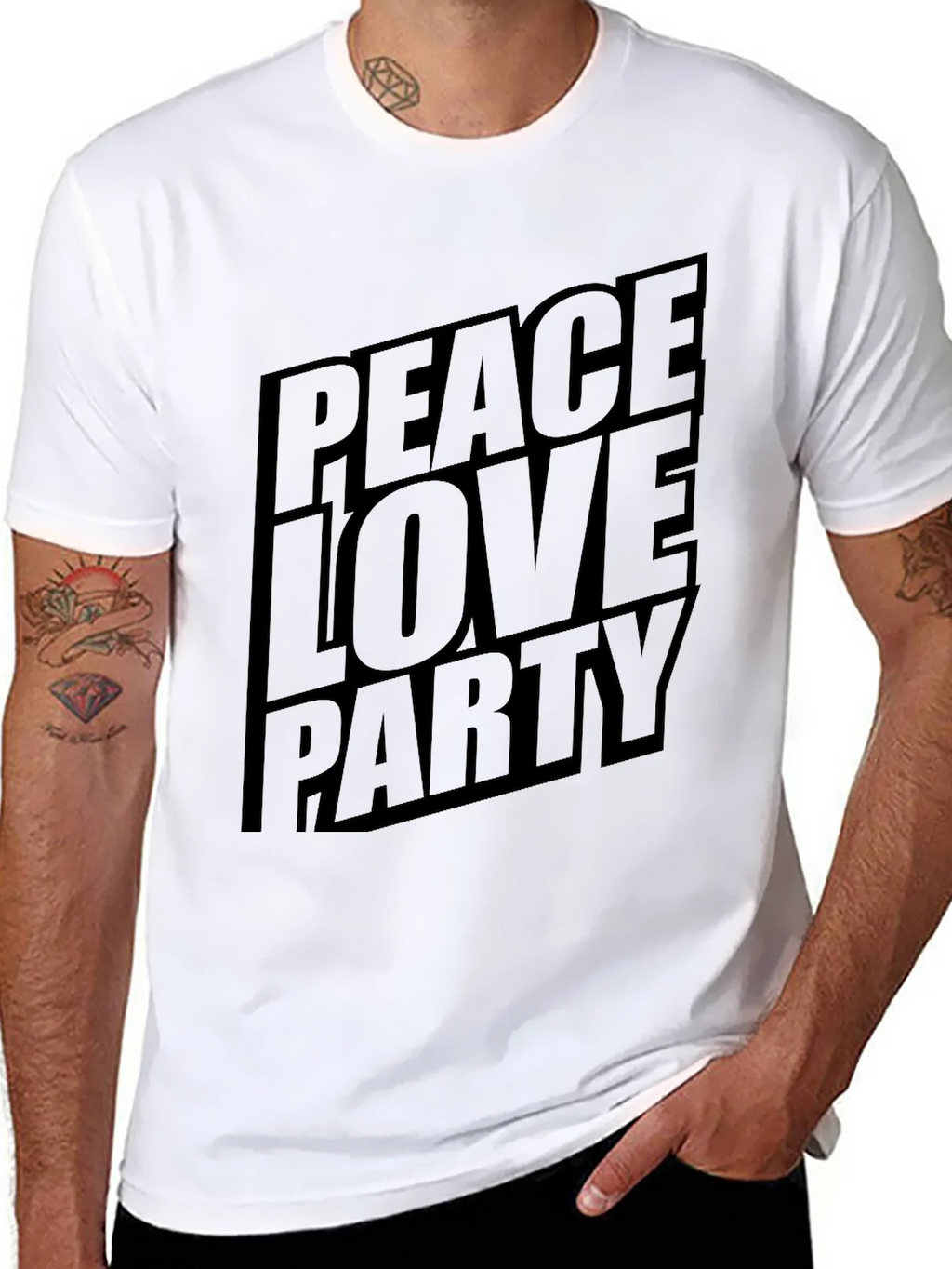 Peace Love Party Graphic T-Shirt product image 10