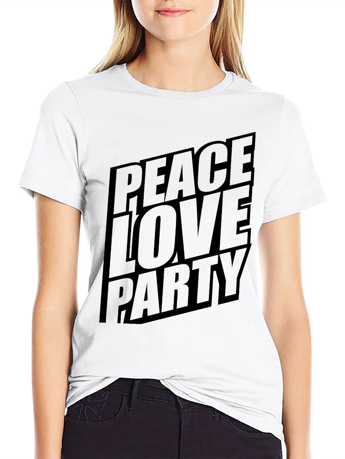 Peace Love Party Graphic T-Shirt product image 11