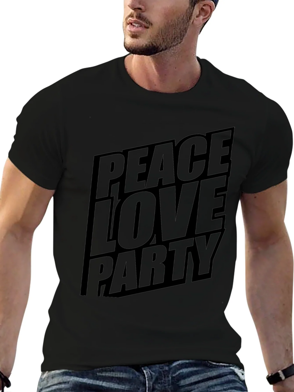 Peace Love Party Graphic T-Shirt product image 9