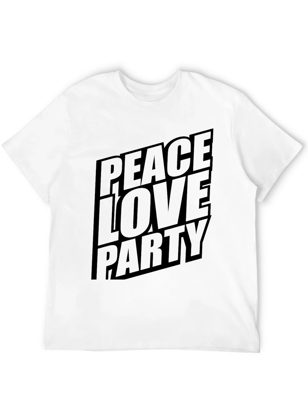Peace Love Party Graphic T-Shirt product image 3