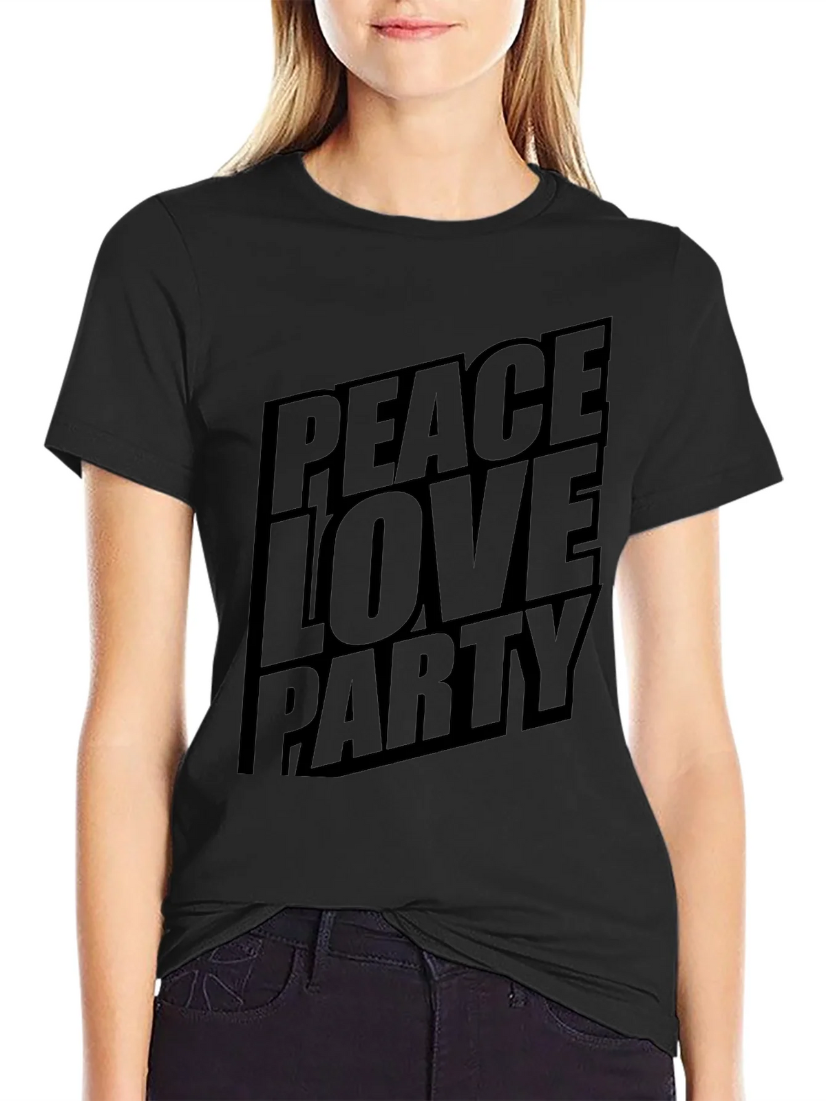Peace Love Party Graphic T-Shirt product image 5