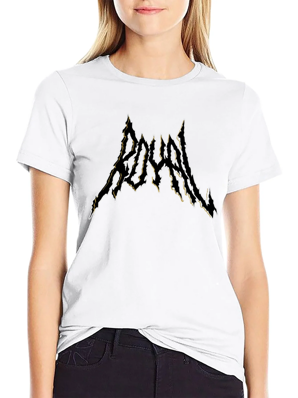 Royal Black Metal Style T-Shirt product image 11