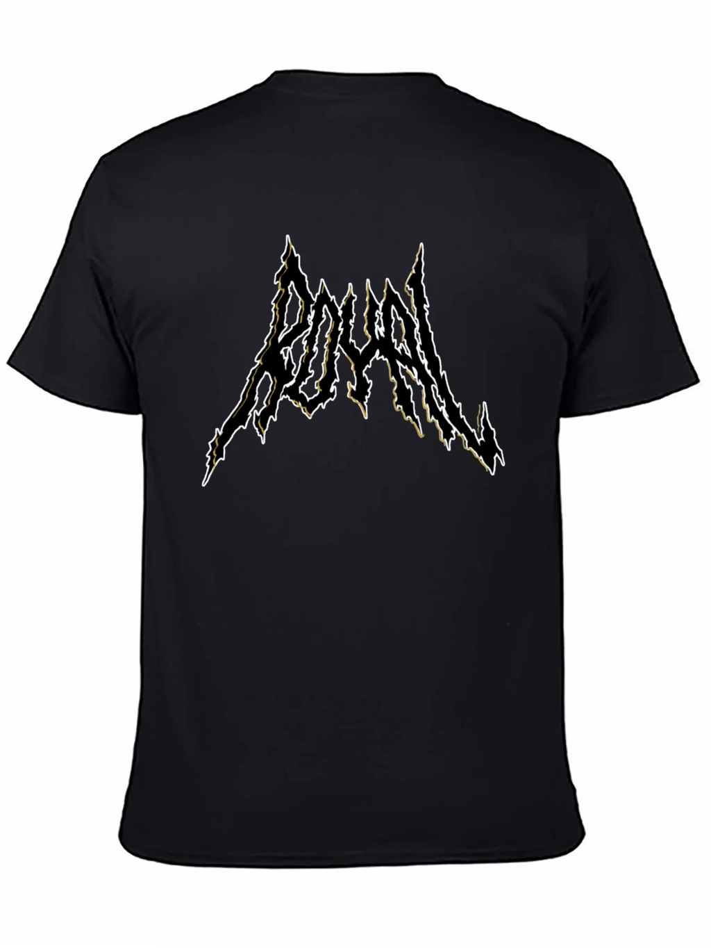Royal Black Metal Style T-Shirt product image 7