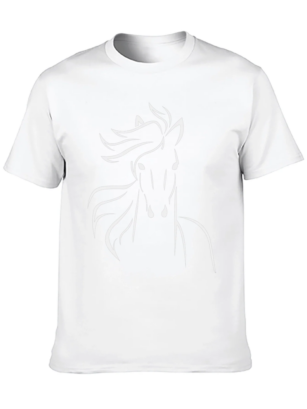 Horse Silhouette Graphic Tee - Stylish Mens Black T-Shirt product image 12