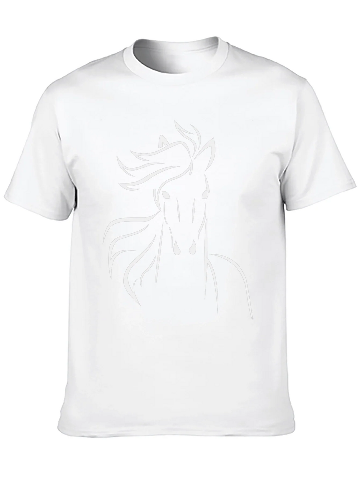 Horse Silhouette Graphic Tee - Stylish Mens Black T-Shirt product image 12