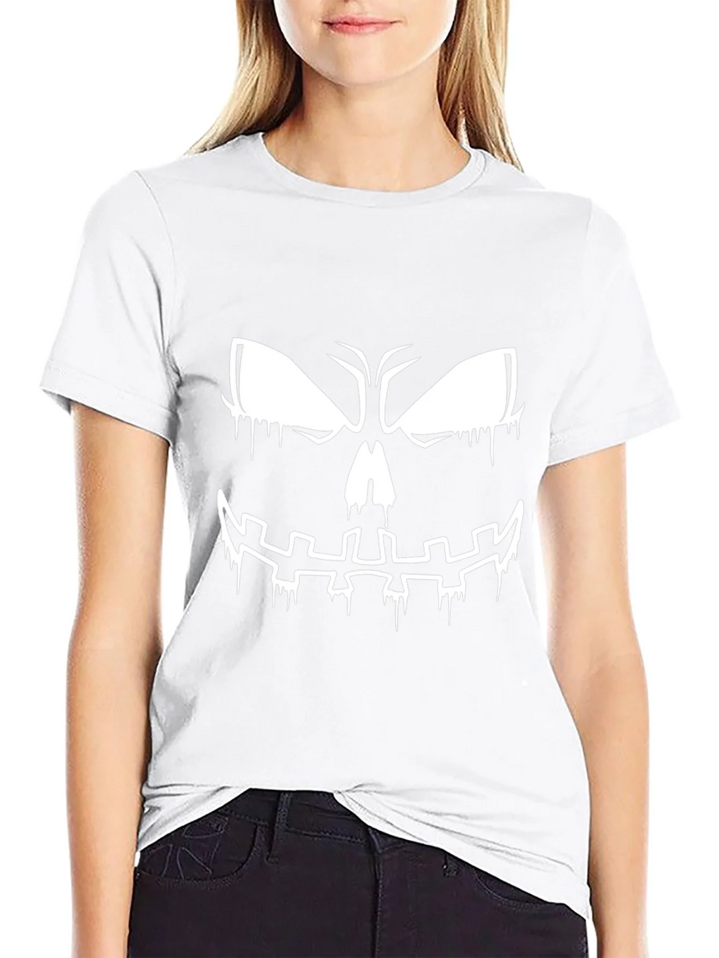 Spooky Halloween Face Graphic T-Shirt product image 11