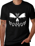 Spooky Halloween Face Graphic T-Shirt product image 1