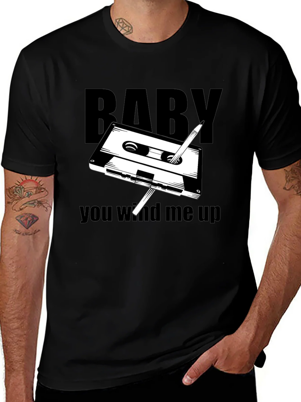 Retro Cassette Tape T-Shirt - You Wind Me Up product image 1