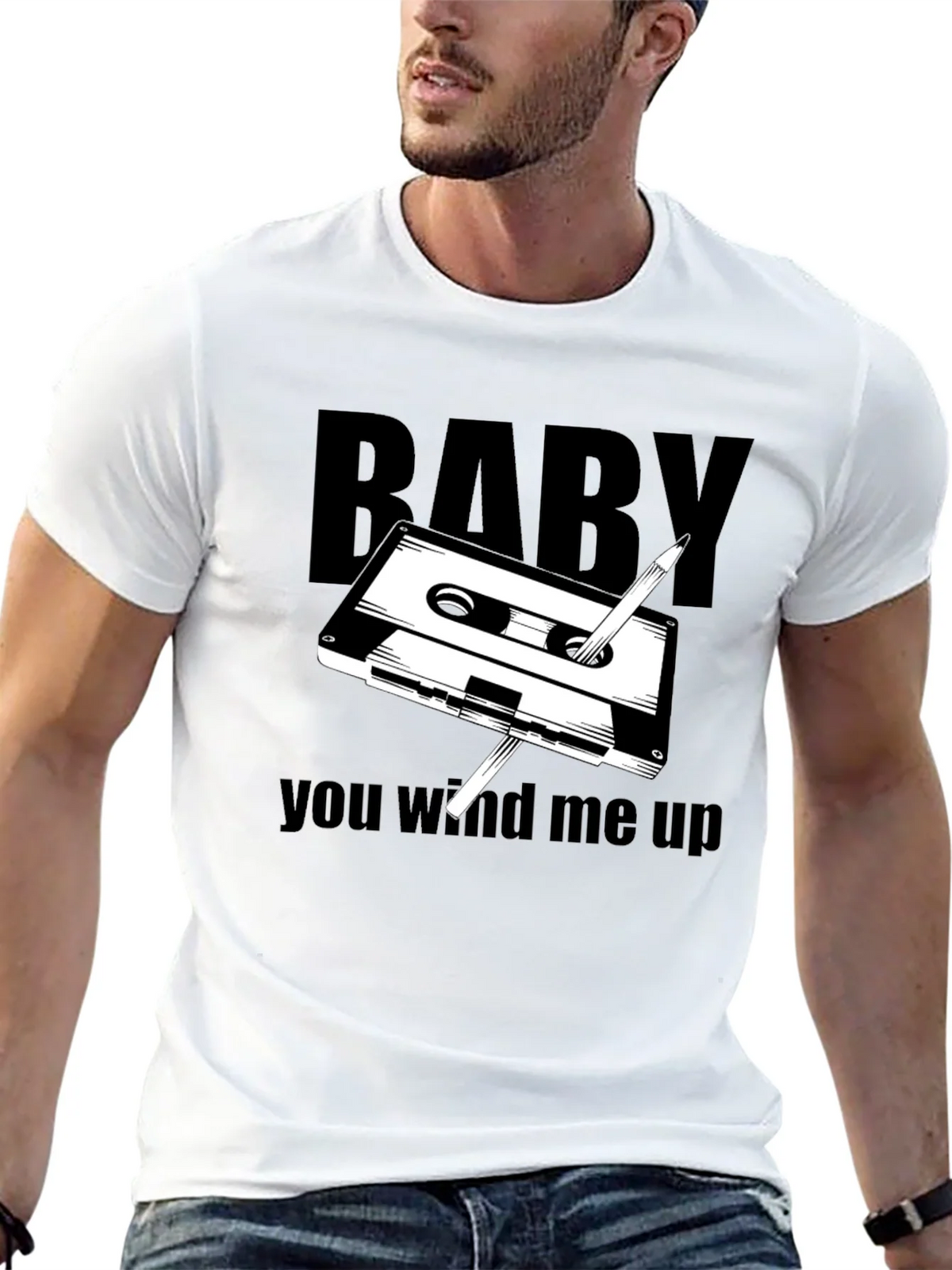 Retro Cassette Tape T-Shirt - You Wind Me Up product image 4