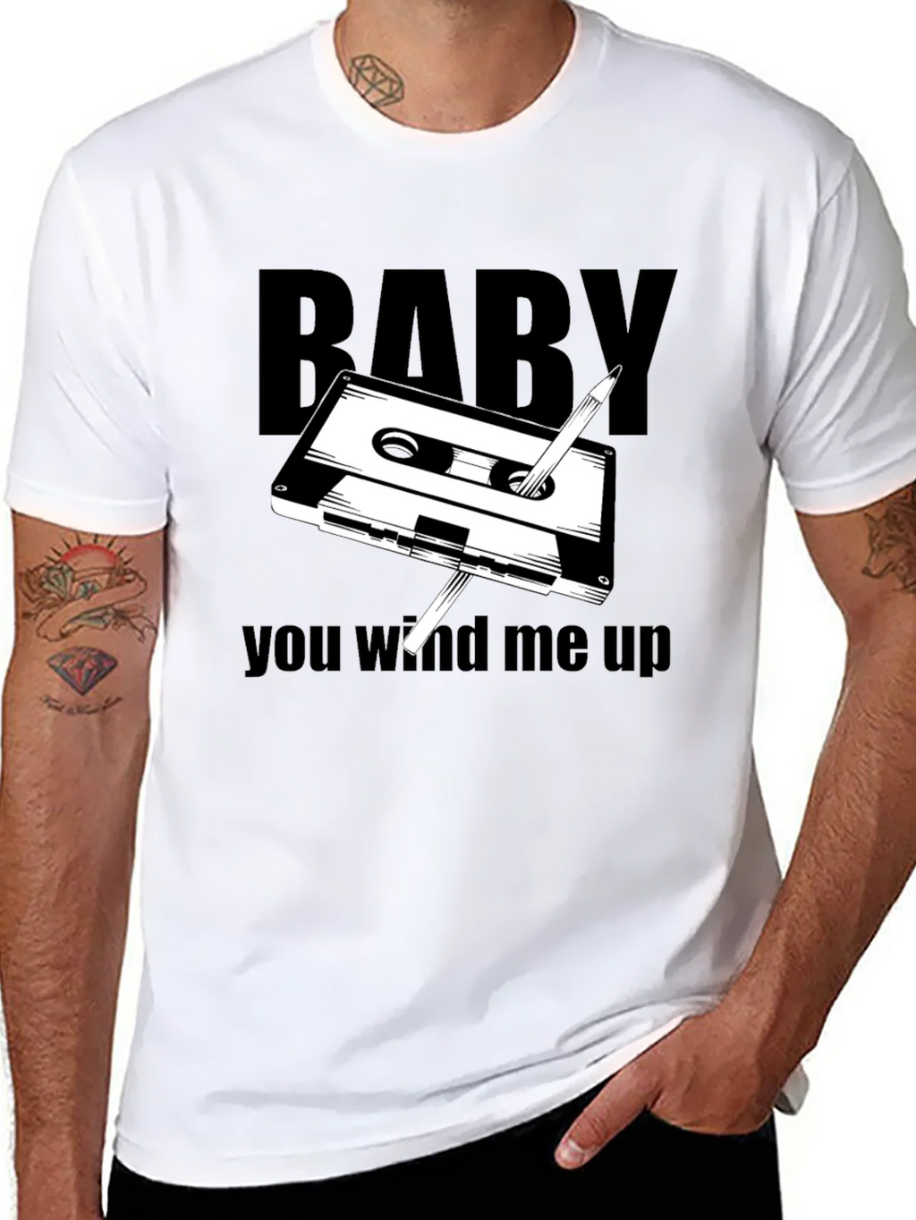 Retro Cassette Tape T-Shirt - You Wind Me Up product image 10