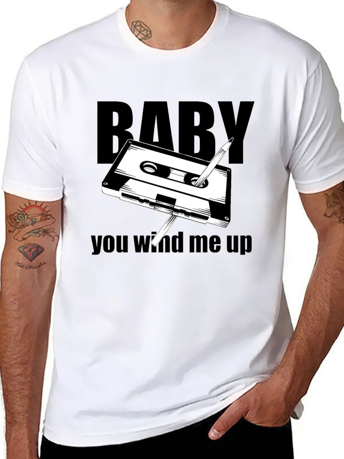 Retro Cassette Tape T-Shirt - You Wind Me Up product image 10