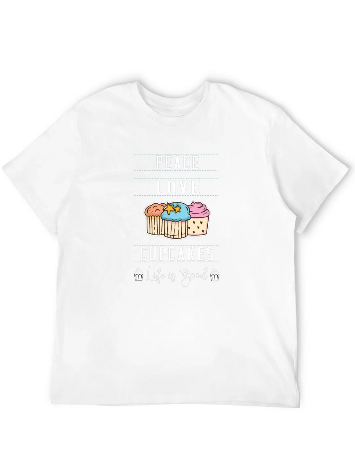 Peace Love Cupcakes T-Shirt - Life is Good product image 3