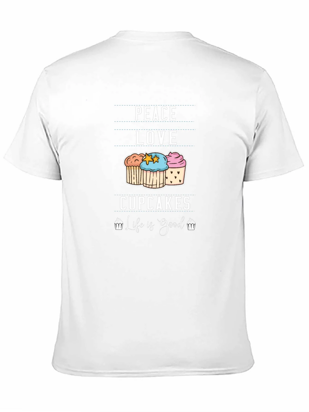 Peace Love Cupcakes T-Shirt - Life is Good product image 2